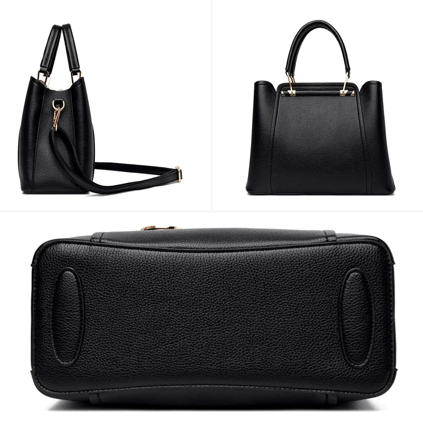 Luxurious Leather Crossbody Bag - Style Couer