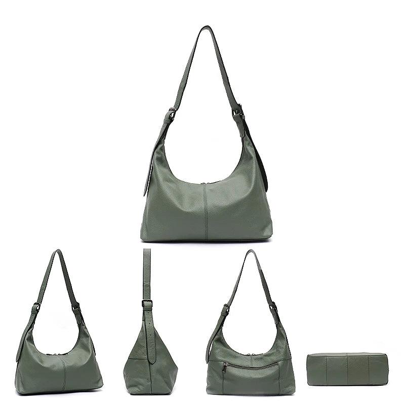 Messenger Style Leather Bag - Agatha