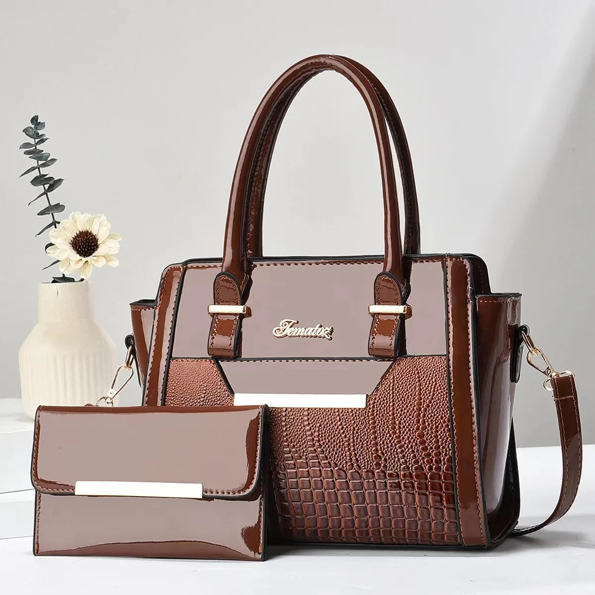 Bag and Wallet Kit in Leather - Cror