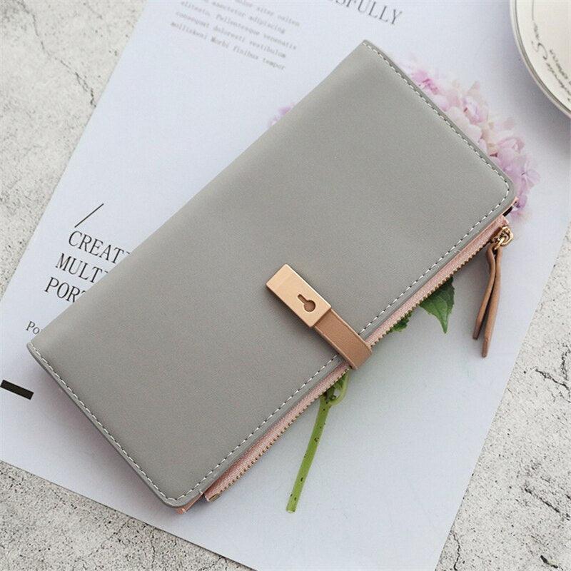 Women's Slim Leather Wallet - Louize