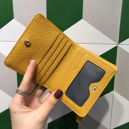 Women's Compact Genuine Leather Wallet - Roseli