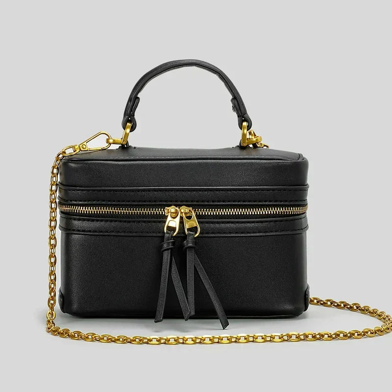 Fernanda Canvas Box Crossbody Bag