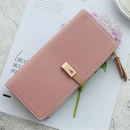 Women's Slim Leather Wallet - Louize