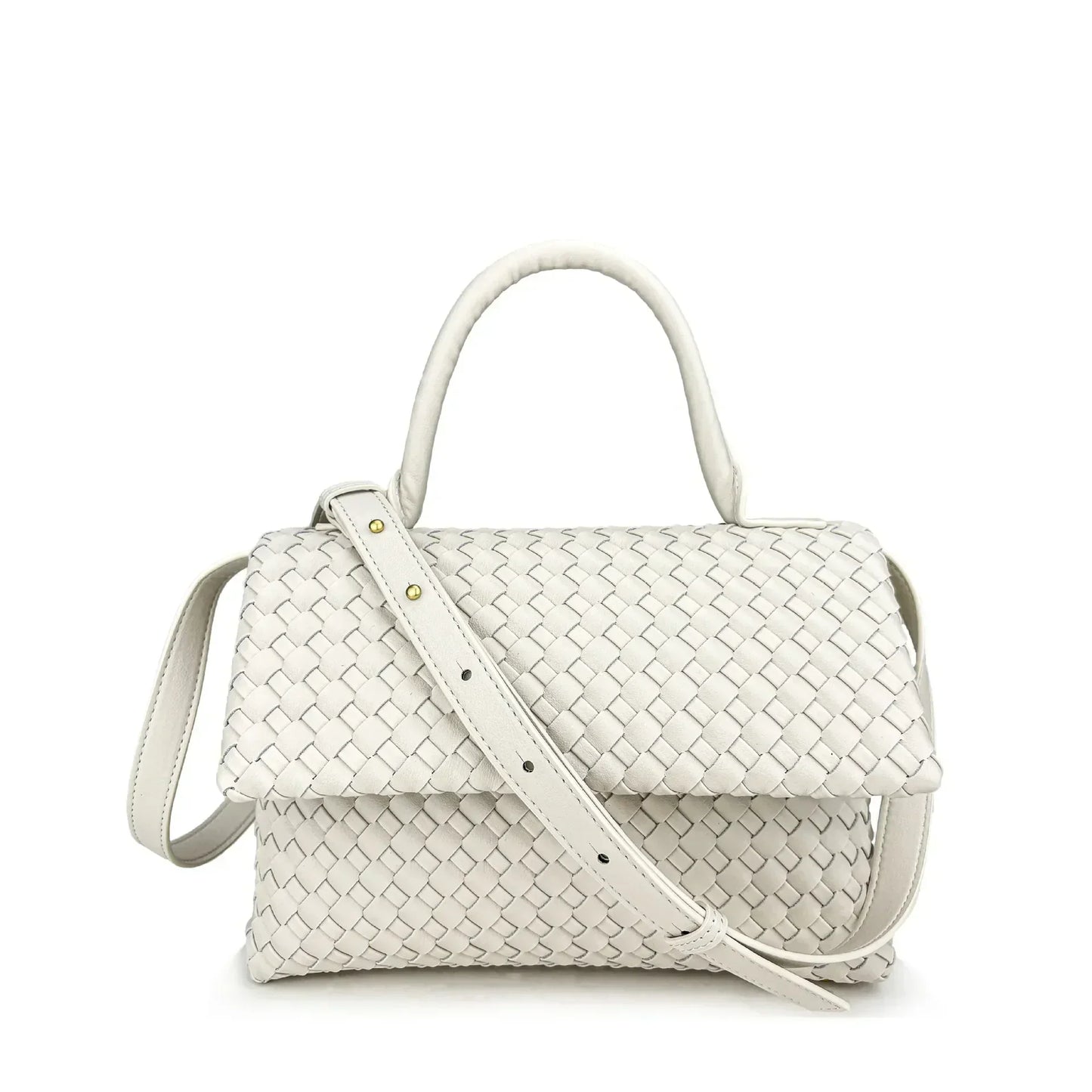Débora Woven Leather Bag