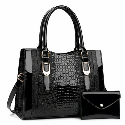 Leather Shoulder Bag Set - Vela