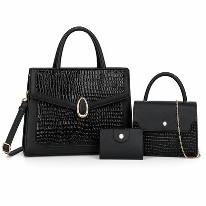 Leather Shoulder Bag Set - Vela