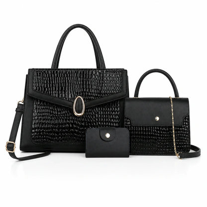 Leather Shoulder Bag Set - Vela