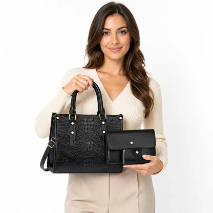 Leather 3-Piece Bag Set - Aura