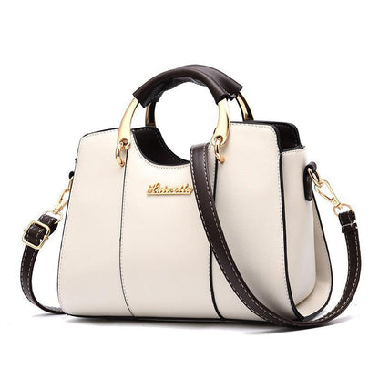 Luxurious Women's Leather Crossbody Bag - Atena